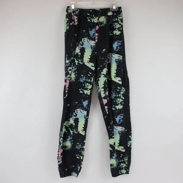 Youth Kid's Dark Gray/Multicolor Sweatpants, Polyester, Size 11-12Y