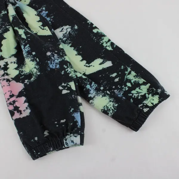 Youth Kid's Dark Gray/Multicolor Sweatpants, Polyester, Size 11-12Y