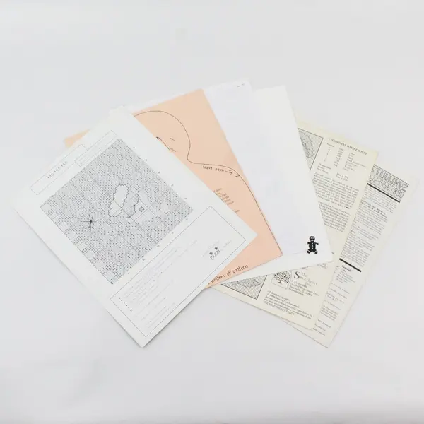 Vintage Lot of 6 Holiday Cross-Stitch Single Pattern Leaflets 1986 - 2004 Good