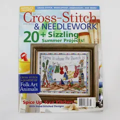 Cross-Stitch & Needlework Magazine July 2009 20 Plus Sizzling Summer Projects