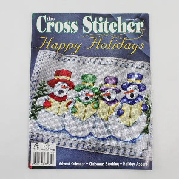 Vintage The Cross Stitcher Magazine Happy Holidays December 2003 Issue