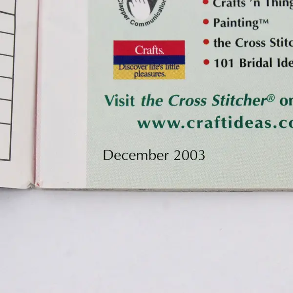 Vintage The Cross Stitcher Magazine Happy Holidays December 2003 Issue