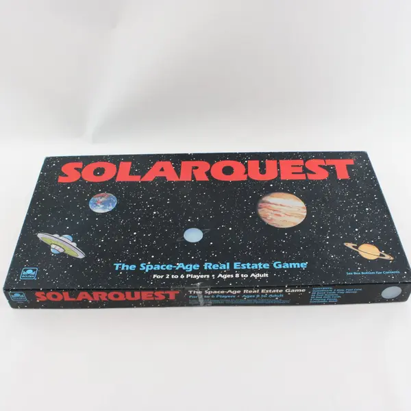Solarquest 1986 Vintage Space-Age Real Estate Board Game 