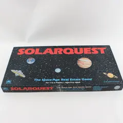 Solarquest 1986 Vintage Space-Age Real Estate Board Game 