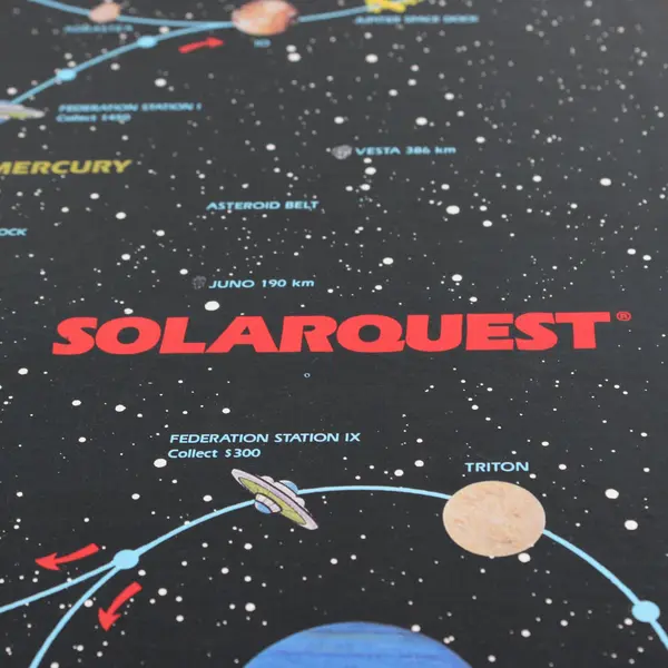 Solarquest 1986 Vintage Space-Age Real Estate Board Game 