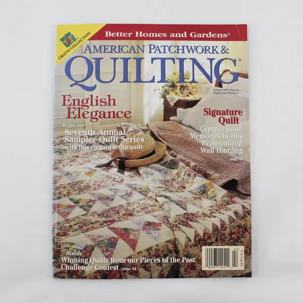 Vintage Better Homes & Gardens American Patchwork & Quilting Magazine Feb 1999