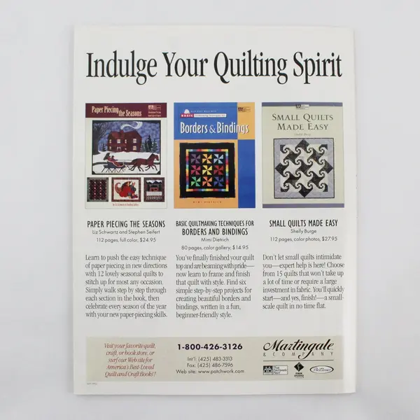 Vintage Better Homes & Gardens American Patchwork & Quilting Magazine Feb 1999