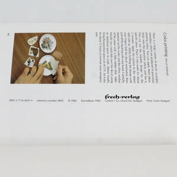 VTG Painting on Porcelain Rudolf Lumm First Edition 1984 Topp Paperback Good 