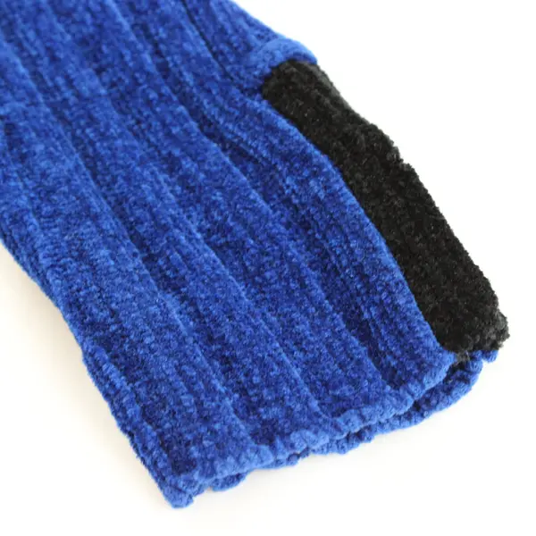 Erika Royal Blue Ribbed Turtleneck Textured Knit Sweater Size Small