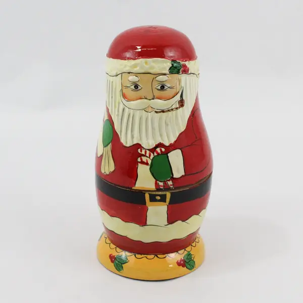 Vintage Hand-Painted Night Before Christmas 8-Piece Nesting Doll Set