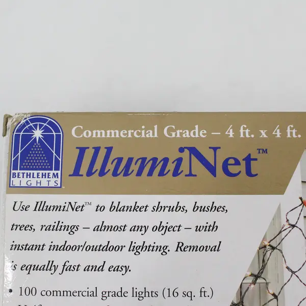 Lot of 2 Roman Inc. Bethlehem Lights IllumiNet Multicolor Bulbs 4ftx4ft TESTED