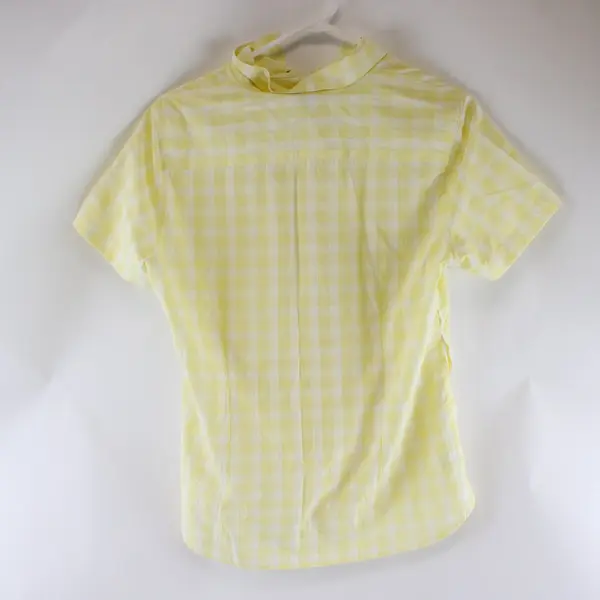 Eddie Bauer Women's Medium Yellow Button-Up Shirt Casual Top