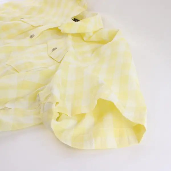 Eddie Bauer Women's Medium Yellow Button-Up Shirt Casual Top