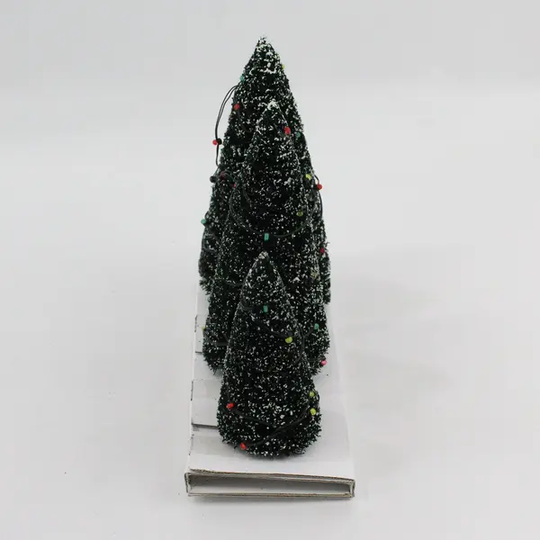 Dept 56 Twinkling Lit Trees Set of 3 Village Accessories 52823 FLAWED