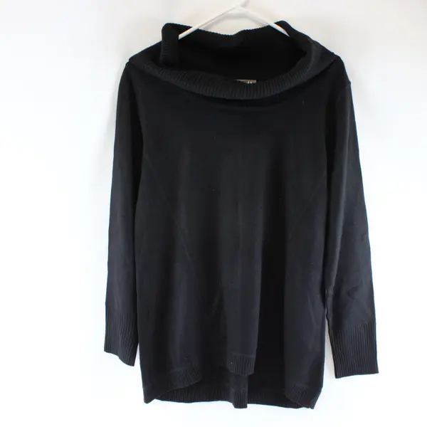 Roz & Ali Women's Black Cowl Neck Sweater Size M