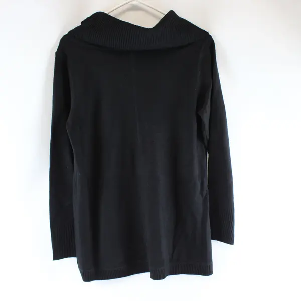 Roz & Ali Women's Black Cowl Neck Sweater Size M