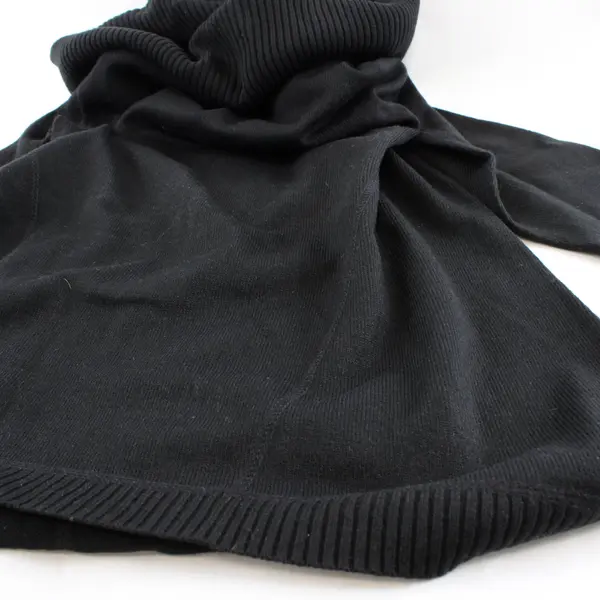 Roz & Ali Women's Black Cowl Neck Sweater Size M
