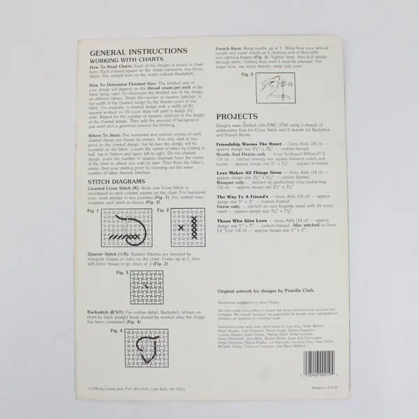 Vintage 1990 Leisure Arts #919 Friendship Warms The Heart Book 11 Figi Graphics