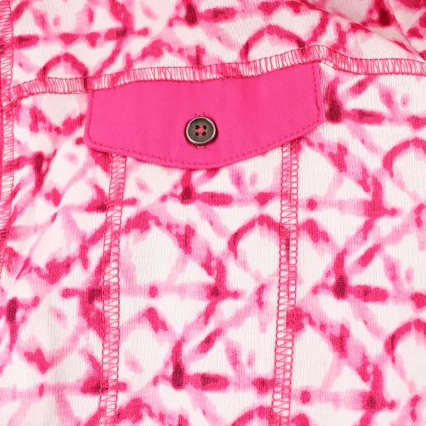 Christopher & Banks Petite M Pink White Zip Jacket