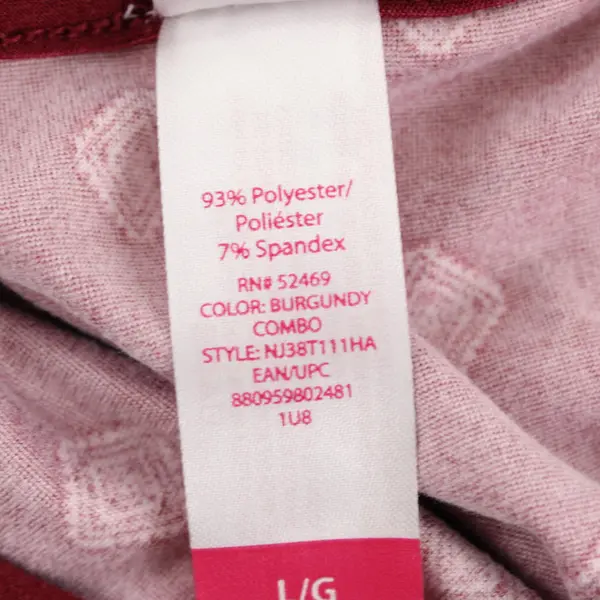 No Boundaries Burgundy W/Designs Tank Top Size Large 11/13