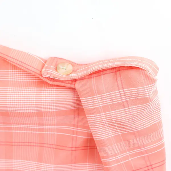 Eddie Bauer Womens Medium Orange Button Up Shirt Casual Top