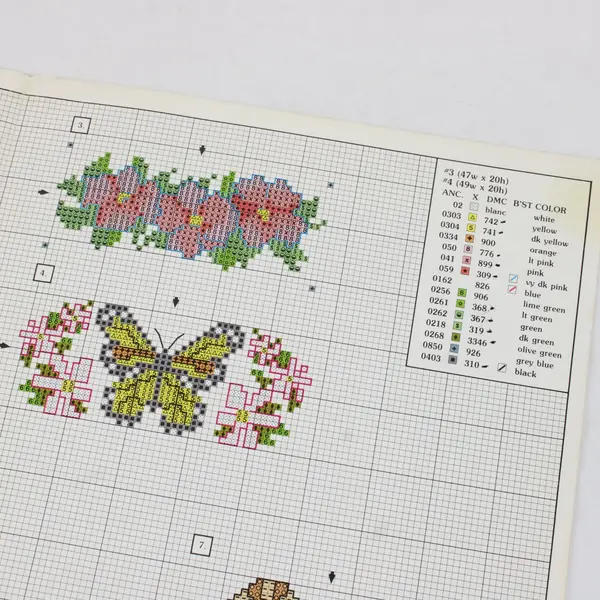 Lot of 3 Vintage Leisure Arts Alternative Styles Cross Stitch Patterns 1984-91