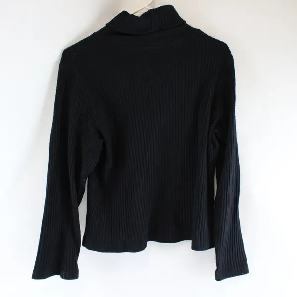 Carolyn Taylor Black Turtleneck Pullover Sweater Womens Size XL