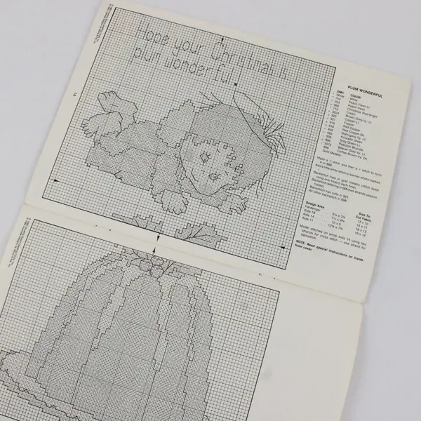 Designs by Gloria & Pat Vintage Cross-Stitch Patterns Christmas Angel Theme 1983