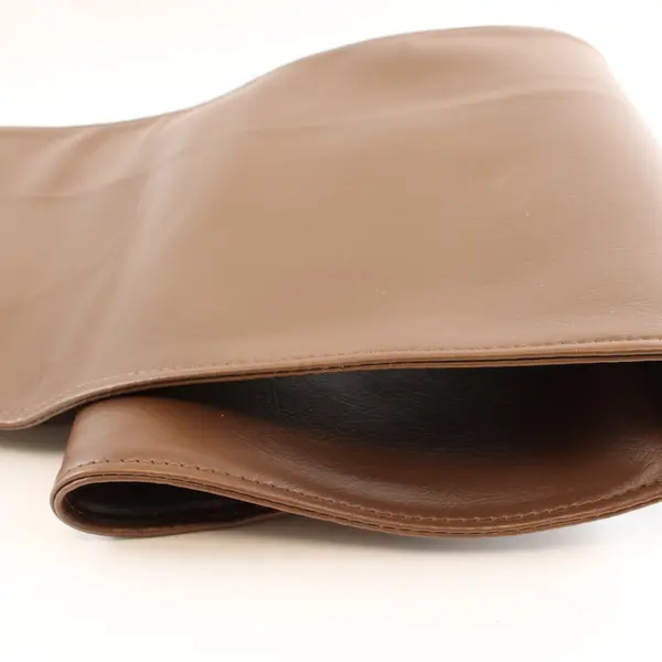 Lot of 2 Brown Leather Cue Storage Cases Unbranded