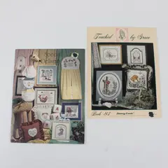 Lot of 2 Vintage Stoney Creek Collection Cross Stitch Patterns 1986 & 1990 Good