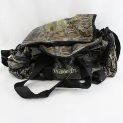 Outdoor Life Camo Small Duffle Bag 10x7 in Zip Carry Handles