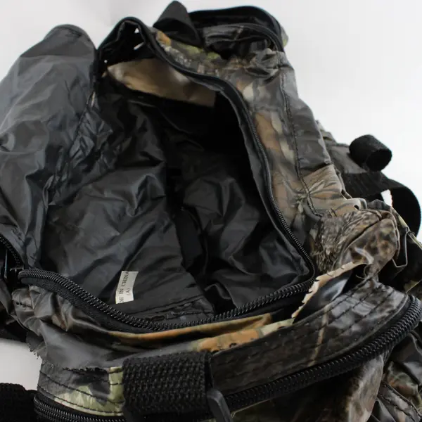 Outdoor Life Camo Small Duffle Bag 10x7 in Zip Carry Handles