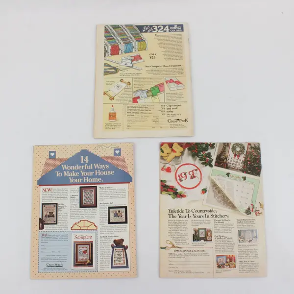 Lot of 3 Vintage Cross Quick Magazines 1988 Prem Issue & 2 1989 Issues Good