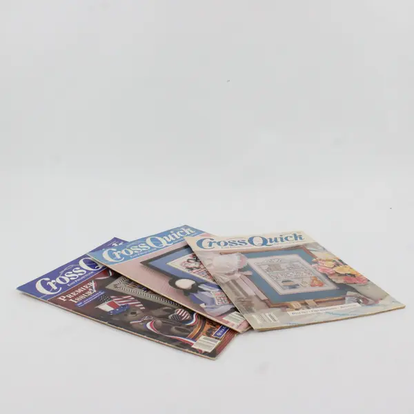 Lot of 3 Vintage Cross Quick Magazines 1988 Prem Issue & 2 1989 Issues Good
