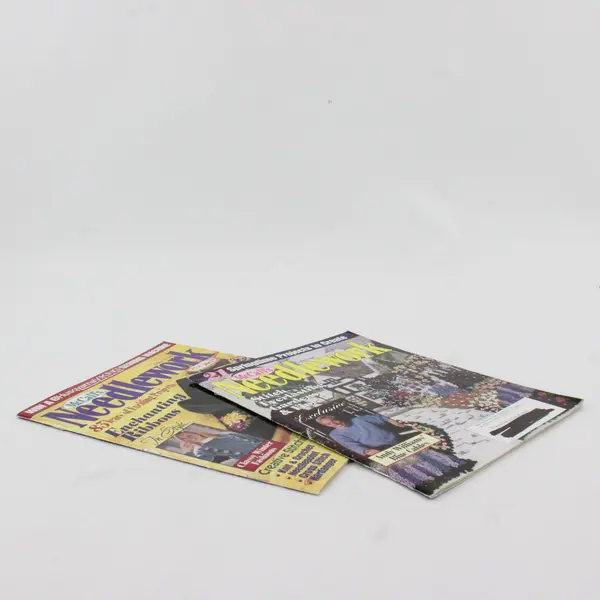 Lot of 2 VTG McCall's Needlework Magazines Feb & April 1997 Issues Good 