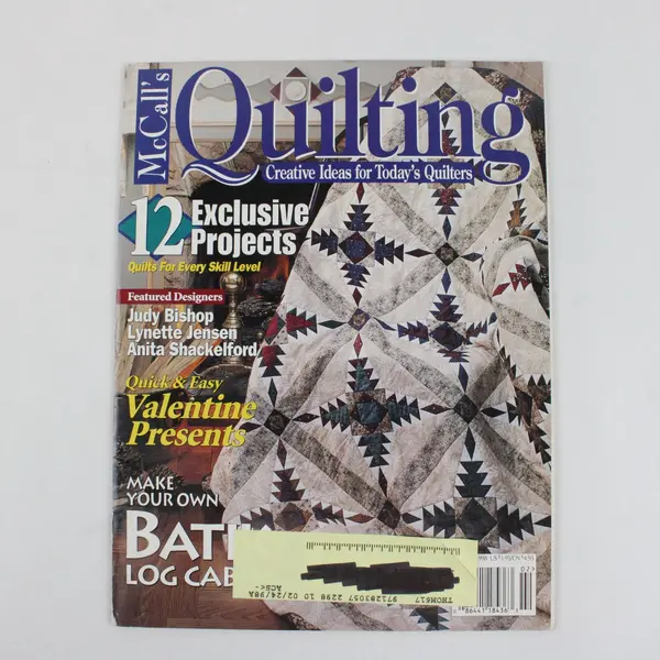 Vintage McCall's Quilting Magazine February 1998 12 Exclusive Projects Good
