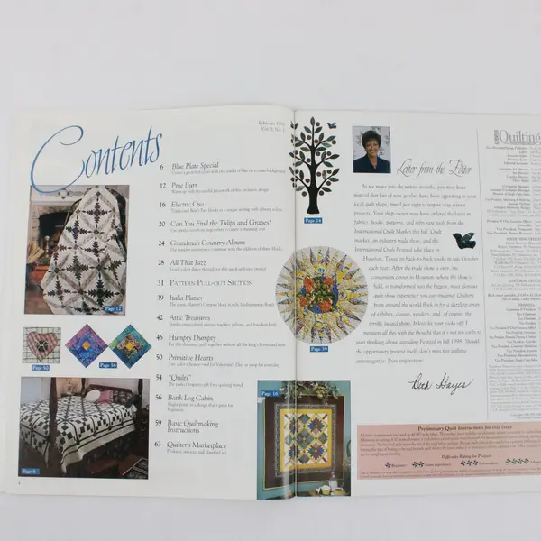 Vintage McCall's Quilting Magazine February 1998 12 Exclusive Projects Good