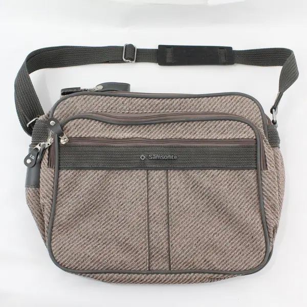 Vintage 1987 Samsonite Silhouette 4 Tweed Carry-On Shoulder Bag