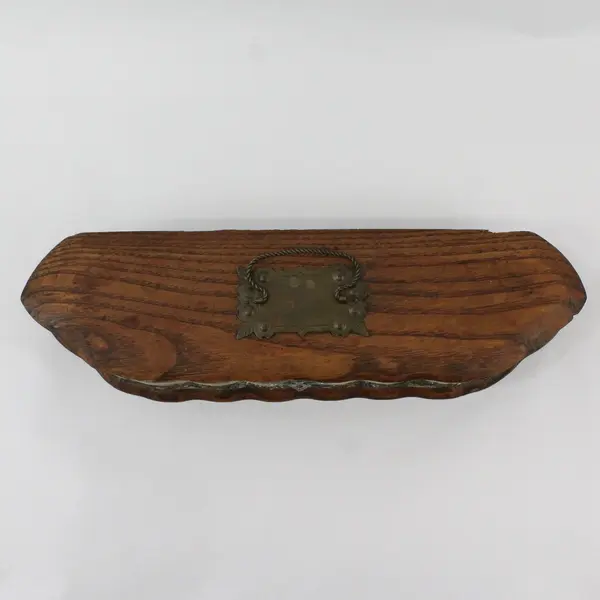 Antique Olive Wood Dresser Box 15in Decorative Storage Collectible FLAWED
