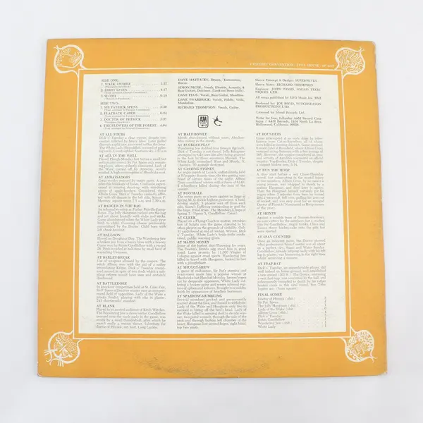 Fairport Convention: Full House 12" Vinyl Record