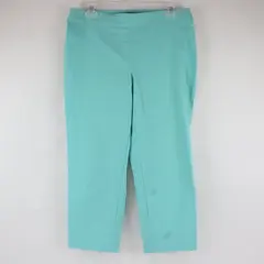 Style & Co Capri Pants Mid-Rise Comfort Waist Stretch Medium Teal 