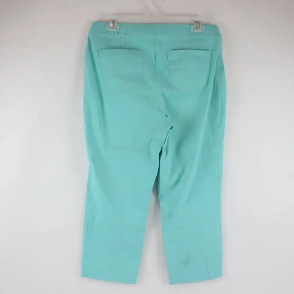 Style & Co Capri Pants Mid-Rise Comfort Waist Stretch Medium Teal 