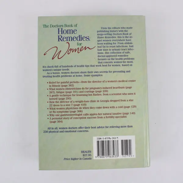 The Doctors Book of Home Remedies for Women 1997 HC Women Doctors 2000 Self-Help