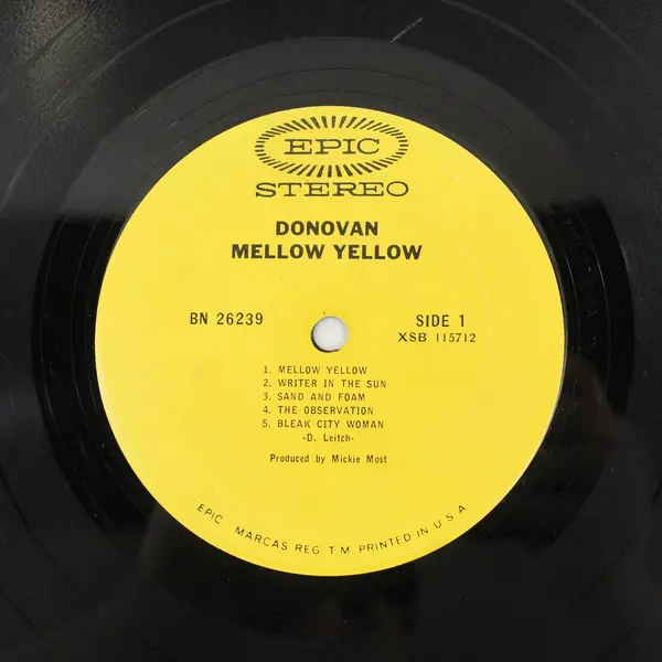 Donovan Mellow Yellow  12"Vinyl Record