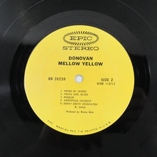 Donovan Mellow Yellow  12"Vinyl Record