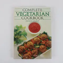 Vintage Complete Vegetarian Cookbook Janet Hunt 1985 4th Impr HC DJ UK