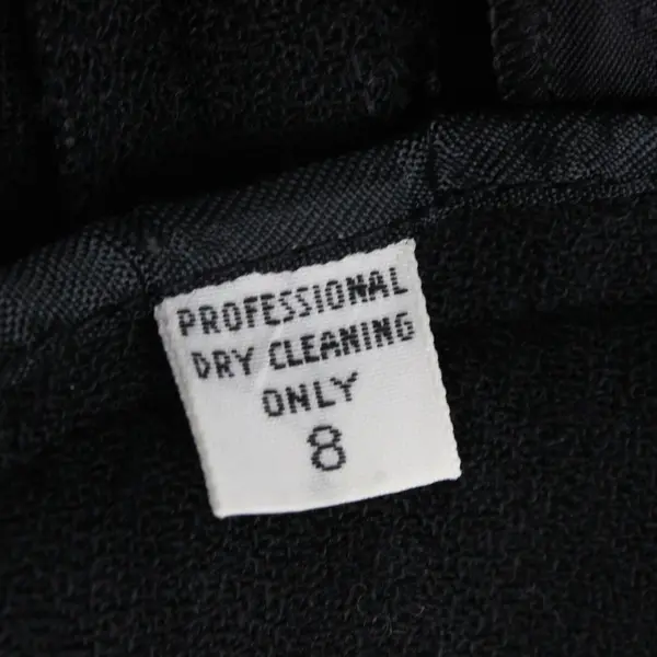 Women's Size 8 Black Pleated Wide-Leg Trouser Pants