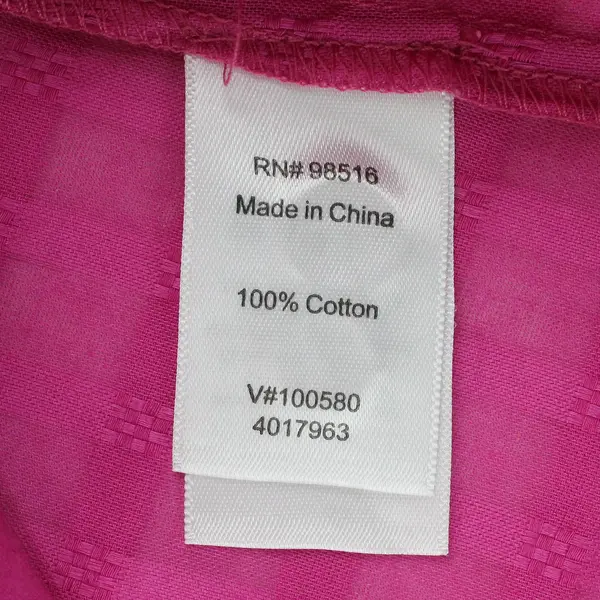 Coldwater Creek Women's M Pink Button Up Semi-Sheer Long Sleeve Shirt