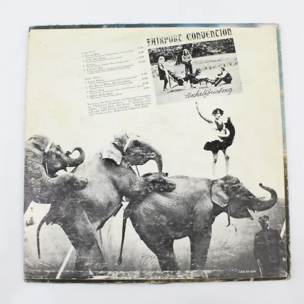 Fairport Convention Unhalfbricking Promo Copy 12" Vinyl LP A&M