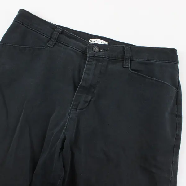 Lee At The Waist Women's 8 Petite Black Pants Trousers